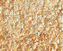 Maiskolben geschrotet